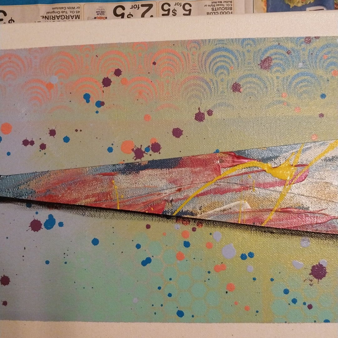 Crescendo - four panel acrylic painting